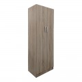 Ντουλάπα Δίφυλλη Athos Pakoworld Σε Sonoma Απόχρωση 60X42X180Εκ