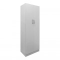 Ντουλάπα Δίφυλλη Athos Pakoworld Σε Λευκή Απόχρωση 60X42X180Εκ
