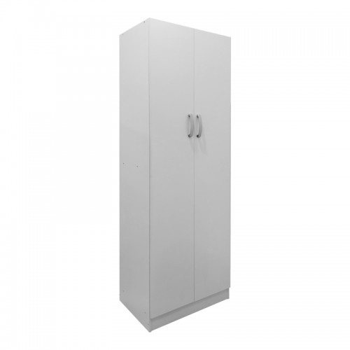 Ντουλάπα Δίφυλλη Athos Pakoworld Σε Λευκή Απόχρωση 60X42X180Εκ