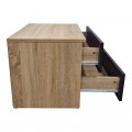 Κομοδίνο Athos Pakoworld Σε Sonoma-Ανθρακί Απόχρωση 48X40X41.5Εκ