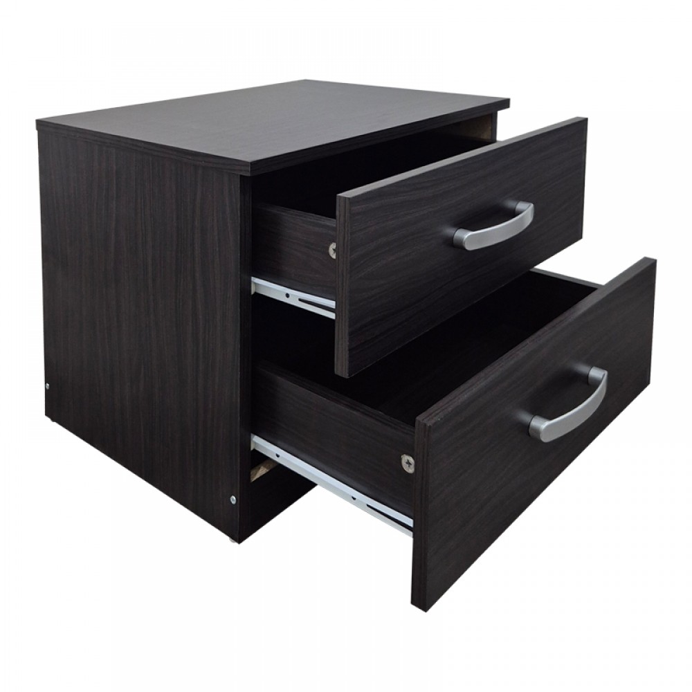 Κομοδίνο Athos Pakoworld Σε Wenge Απόχρωση 48X40X41.5Εκ