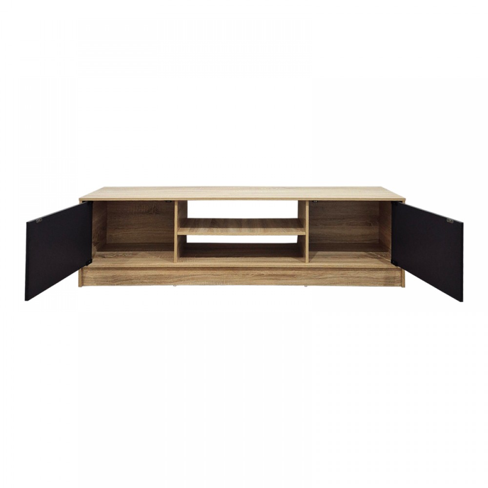 Έπιπλο Τηλεόρασης Sasa Pakoworld Sonoma-Ανθρακί 150X35X41.5Εκ