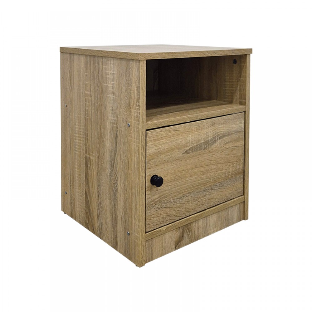 Κομοδίνο Lenea Pakoworld Sonoma 40X40X50Εκ