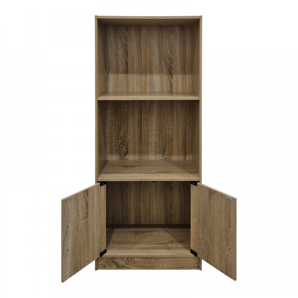 Βιβλιοθήκη Tekaro Pakoworld Sonoma 60X30X120Εκ