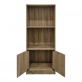 Βιβλιοθήκη Tekaro Pakoworld Sonoma 60X30X120Εκ