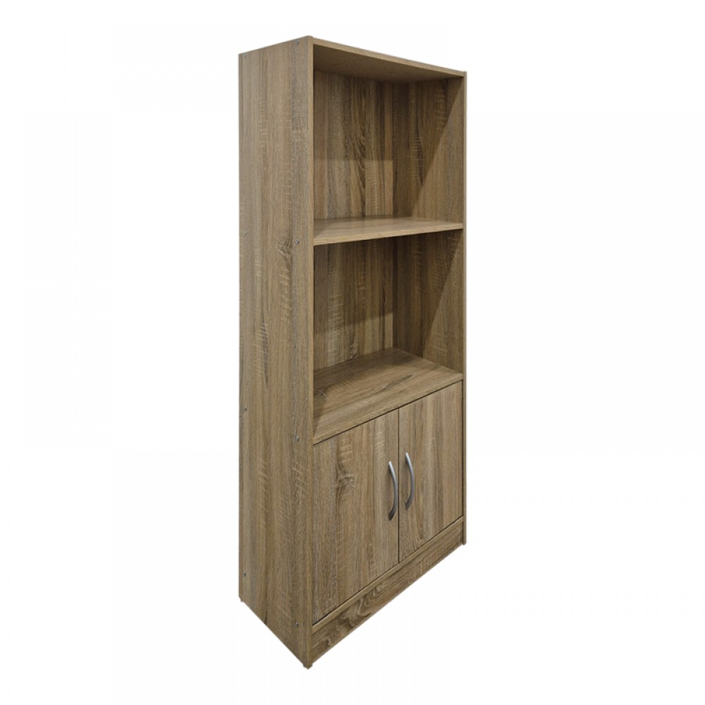 Βιβλιοθήκη Tekaro Pakoworld Sonoma 60X30X120Εκ