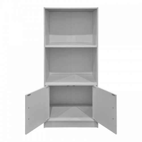 Βιβλιοθήκη Tekaro Pakoworld Λευκή 60X30X120Εκ