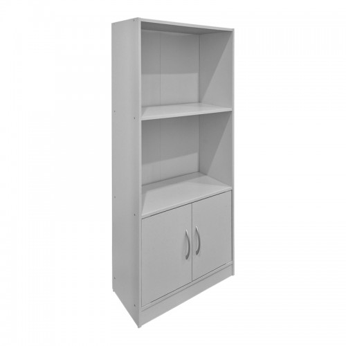 Βιβλιοθήκη Tekaro Pakoworld Λευκή 60X30X120Εκ