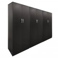 Ντουλάπα Εξάφυλλη Athos Pakoworld Wenge 240X42X180Εκ