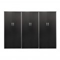 Ντουλάπα Εξάφυλλη Athos Pakoworld Wenge 240X42X180Εκ