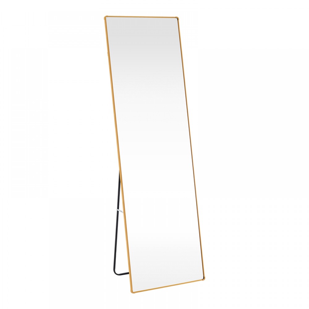 Καθρέπτης Moira Pakoworld Αλουμίνιο Χρυσό 50X28X160Εκ