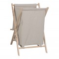 Καλάθι Απλύτων Lonerte Pakoworld Ξύλο Ελάτου-Ύφασμα Σε Φυσική-Μπεζ Απόχρωση 43.5X41X64Εκ