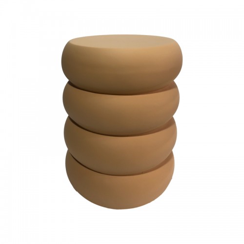 Βοηθητικό Τραπέζι Venezia Pakoworld Mgo  Terracotta Φ35X46Εκ
