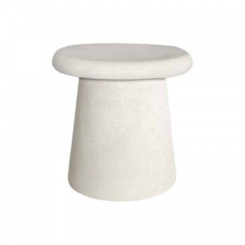 Τραπέζι Σαλονιού Herona Pakoworld Mdf Λευκό Φ50X48Εκ