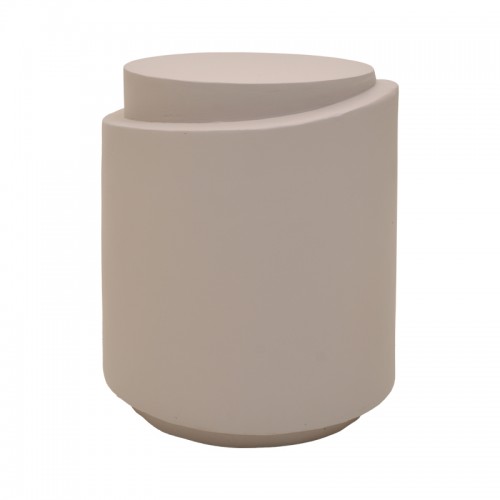Βοηθητικό Τραπέζι Fortox Pakoworld Mgo Cappuccino Φ40X49.5Εκ