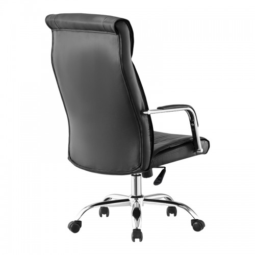 Καρέκλα Γραφείου Διευθυντή Biani Pakoworld Pu Μαύρο 56X70X107-115Εκ