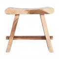 Σκαμπό Saddle Pakoworld Suar Ξύλο Σε Φυσική Απόχρωση 50X30X50Εκ