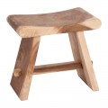 Σκαμπό Saddle Pakoworld Suar Ξύλο Σε Φυσική Απόχρωση 50X30X50Εκ