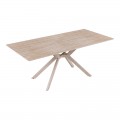 Τραπέζι Olven Pakoworld Sintered Stone Σε Όψη Τραβερτίνας 180X90X75Εκ