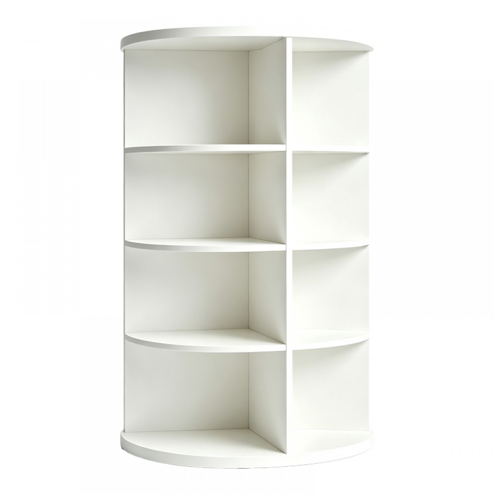 Γωνιακή Ραφιέρα Benzal Pakoworld Λευκό Mdf 80X30X120Εκ