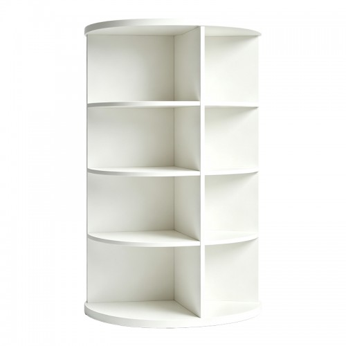 Γωνιακή Ραφιέρα Benzal Pakoworld Λευκό Mdf 80X30X120Εκ