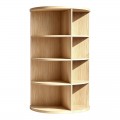 Γωνιακή Ραφιέρα Benzal Pakoworld Sonoma Mdf 80X30X120Εκ